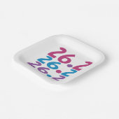 Assiettes En Carton 26.2 marathonien - Marathon Runner thème (Angulaire)