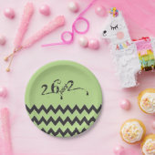 Assiettes En Carton 26,2 Zigzags, coureur de marathon (Fête)