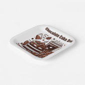 Assiettes En Carton 27 janvier - Journée du gâteau au chocolat (Angulaire)