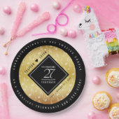 Assiettes En Carton 27e anniversaire du Mariage de musique (Fête)