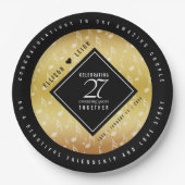 Assiettes En Carton 27e anniversaire du Mariage de musique (Devant)