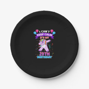 Assiettes En Carton 29ème Anniversaire Chemise Unicorn Pour Femmes De