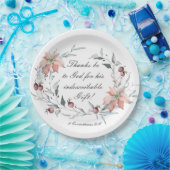 Assiettes En Carton 2 Corinthiens 9:15 Merci à Dieu Noël (Fête)