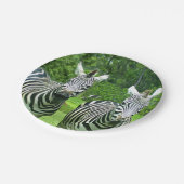 Assiettes En Carton 2 mignons zèbres (Angle)