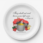 Assiettes En Carton 2 Rois 4:43 (Devant)