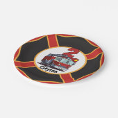 Assiettes En Carton 2ème Camion de pompiers d'anniversaire (Angle)