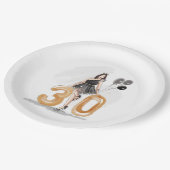 Assiettes En Carton 30 ans, 30 ans heureux (Angle)