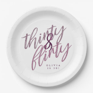 Assiettes En Carton 30 et plaques à papier Flirty de fête