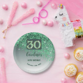 Assiettes En Carton 30e anniversaire Chic Falling Parties scintillant  (Fête)