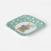 Assiettes En Carton 30e anniversaire Cupcake Cake Smash Party Green St (Angulaire)