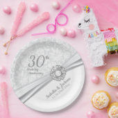 Assiettes En Carton 30e anniversaire du Mariage de bijoux Pearl (Fête)