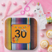 Assiettes En Carton 30e anniversaire fête Design mexicain (Fête)