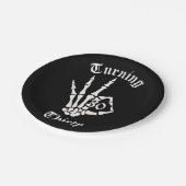 Assiettes En Carton 30e anniversaire - RIP Années Squelette Plaque pap (Angle)