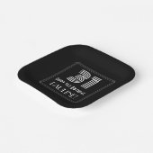 Assiettes En Carton 31e anniversaire — Art Déco Inspiré Look "31" + No (Angulaire)