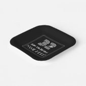 Assiettes En Carton 32e anniversaire — Art Déco Inspiré Look "32" + No (Angulaire)