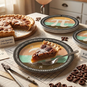 Assiettes En Carton 3.14 Conception de la Journée nationale Pi - Idée