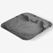 Assiettes En Carton 3 Dimensionner Gris Rustique (Angulaire)