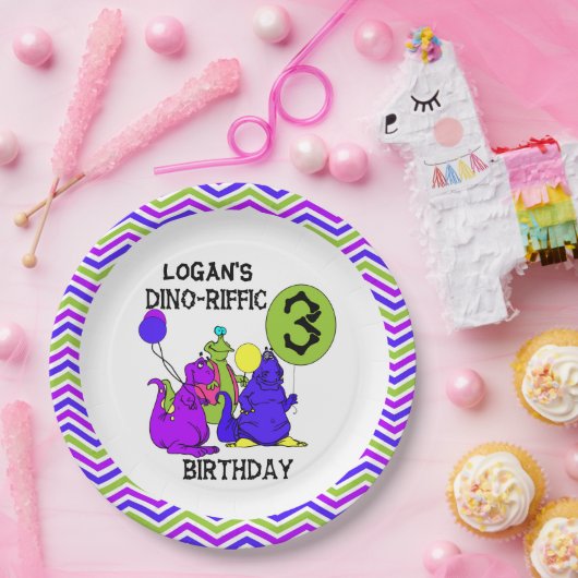 Assiettes En Carton 3èmes plaques à papier de joyeux anniversaire de (Fête)