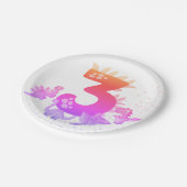 Assiettes En Carton 3rd Birthday. Dinosaur Design. My third birthday.  (Angle)