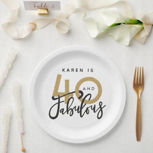 Assiettes En Carton 40 et fabuleuse fête d'anniversaire  (Mariage)