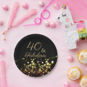 Assiettes En Carton 40 et Fabuleux anniversaire (Fête)