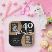 Assiettes En Carton 40 et Fabulous Gold Parties scintillant 2 Photo 40 (Fête)