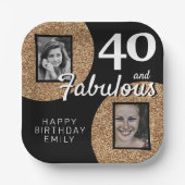 Assiettes En Carton 40 et Fabulous Gold Parties scintillant 2 Photo 40 (Recto)