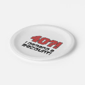 Assiettes En Carton 40 ? ! Je Demande Un Compte Rendu Funky Quarantièm (Angle)