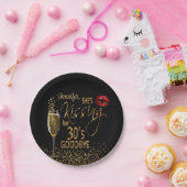 Assiettes En Carton 40e anniversaire - Elle embrasse ses 30's Goodbye (Fête)