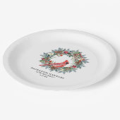 Assiettes En Carton 40th Birthday Party Red Cardinal Wreath Custom (Angle)