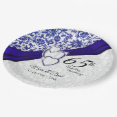 Assiettes En Carton 45e /65e anniversaire du Mariage bleu Sapphire (Angle)