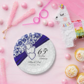 Assiettes En Carton 45e / 65e anniversaire du Mariage Sapphire (Fête)