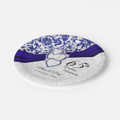 Assiettes En Carton 45e / 65e anniversaire du Mariage Sapphire (Angle)