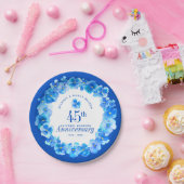 Assiettes En Carton 45e anniversaire mariage saphir bleu pansy (Fête)