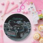 Assiettes En Carton '47 plaques à papier d'automobile classique (Fête)