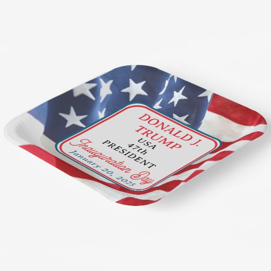 Assiettes En Carton 47e jour de l'investiture du président Donald J. T (Angulaire)