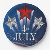Assiettes En Carton 4 juillet (Devant)