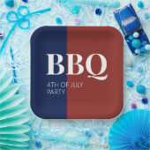 Assiettes En Carton 4 juillet (Fête)