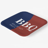 Assiettes En Carton 4 juillet (Angulaire)