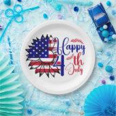 Assiettes En Carton 4 juillet (Fête)