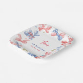 Assiettes En Carton 4 juillet Cute Balloon Bow 1er anniversaire (Angulaire)