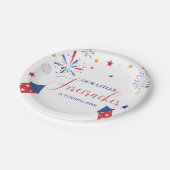 Assiettes En Carton 4 juillet fête d'anniversaire de l'indépendance pa (Angle)