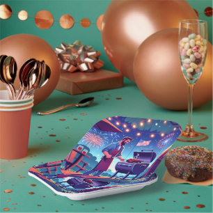 Assiettes En Carton 4 juillet Fête de la cuisine