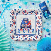 Assiettes En Carton 4 juillet Gnomes (Fête)