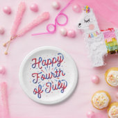 Assiettes En Carton 4 juillet heureux/7" plaques à papier (Fête)