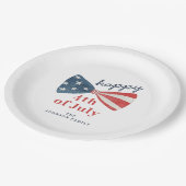 Assiettes En Carton 4 juillet Joyeux (Angle)