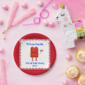 Assiettes En Carton 4 juillet Parti Cute Patriotic Popsicle (Fête)