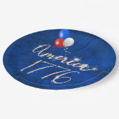 Assiettes En Carton 4 juillet Party Sparkler Blue (Angle)