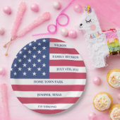 Assiettes En Carton 4 juillet plaque papier reunion familiale (Fête)