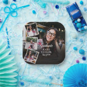 Assiettes En Carton 4 Photo Collage Moderne Graduation Party (Fête)